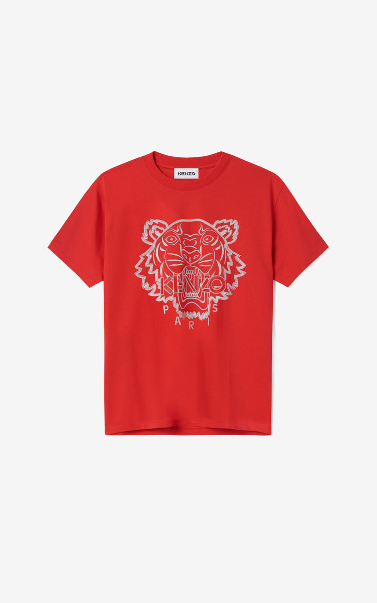 T-shirts Men Kenzo Tiger T-shirt Medium Red - KENZO T-shirts spring 2021